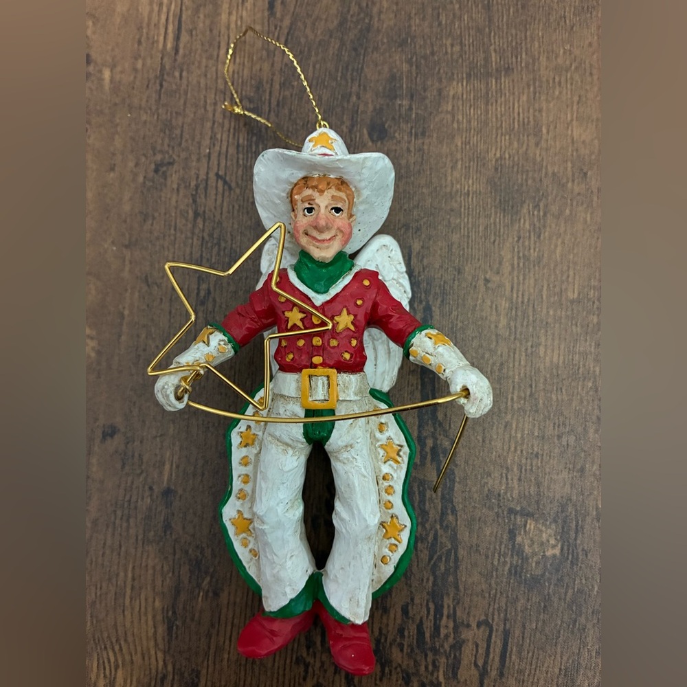 Kurt S. Adler Cowboy Angel Christmas Ornament - Picture 2 of 8
